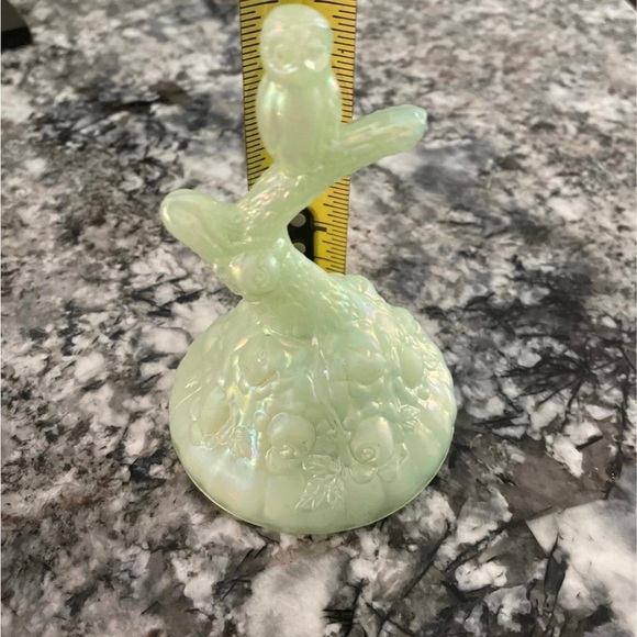 Fenton Jadeite owl ring holder $99 - Picture 6 of 7